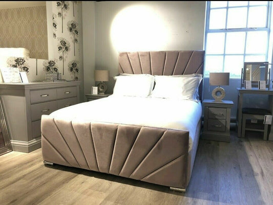 Sofia Line Upholstered Bed Frame